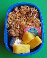 Mixed rice lunch for preschooler