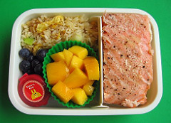 Salmon & fried rice lunch Salmon & fried rice lunch