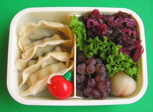 Purple kale lunch