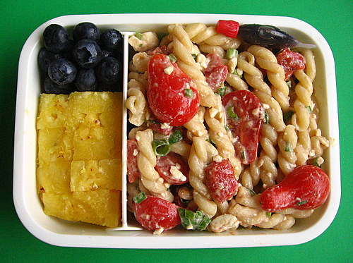 Pasta salad lunch