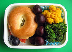 Salmon mini bagel sandwich lunch Salmon mini bagel sandwich lunch