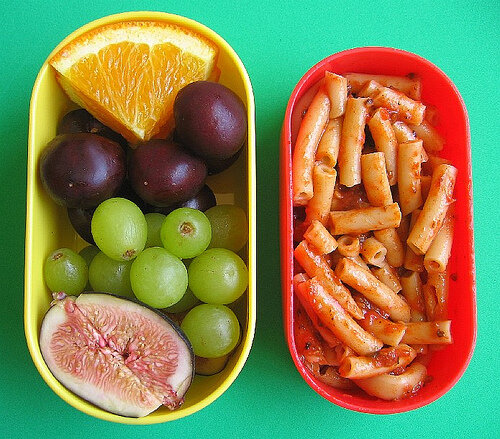 Bucatini lunch for preschooler