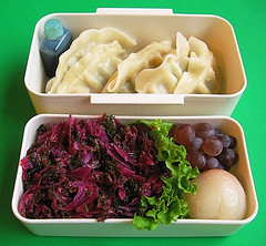 Purple kale lunch