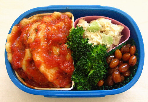 Ravioli lunch for toddler