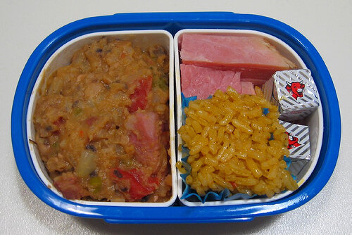Lamb stew, Hoppin&rsquo; John bentos