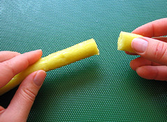 Frozen grated ginger