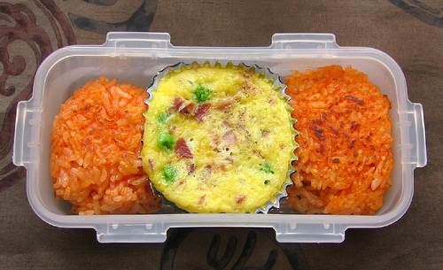 Speed Bento: stovetop mini frittata & multi-frying