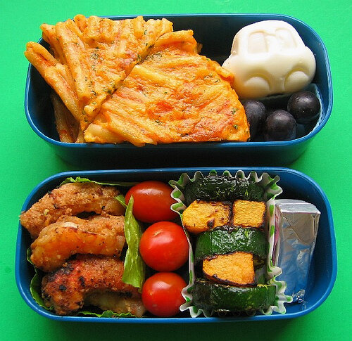 Pasta frittata lunch