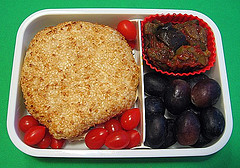 Hummus sandwich bento lunch Hummus sandwich bento lunch