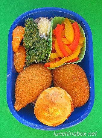 Brazilian salgadinhos bento lunch