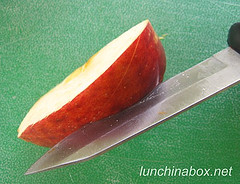 Making apple rabbits (#1 of 4)