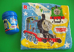 Thomas the Tank Engine oshibori hand towel Thomas the Tank Engine oshibori hand towel