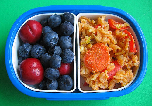 Kimchi fried rice snack for preschooler