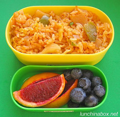 Fried rice bento lunch for preschooler