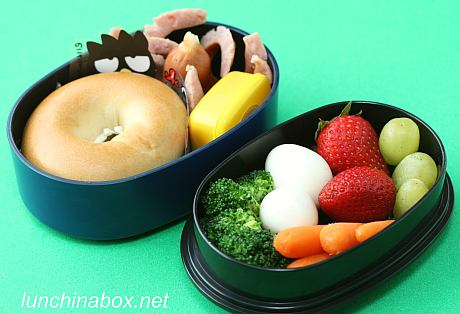 Mini bagel sandwich bento lunches