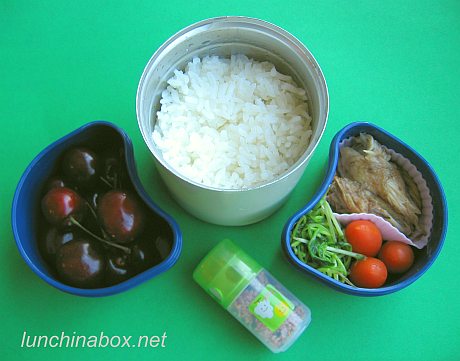 Belacan skate wing bento lunch for preschooler