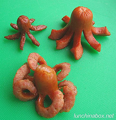 Deep-fried octodogs Deep-fried octodogs