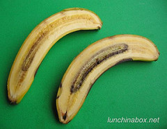 Microwave-ripened banana comparison