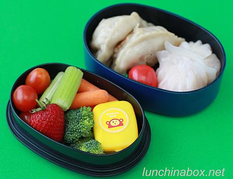 Leftover dim sum bento lunches