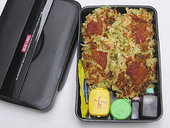 Okonomiyaki bento lunch for adult Okonomiyaki bento lunch for adult