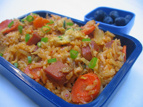 Kimchi spam fried rice