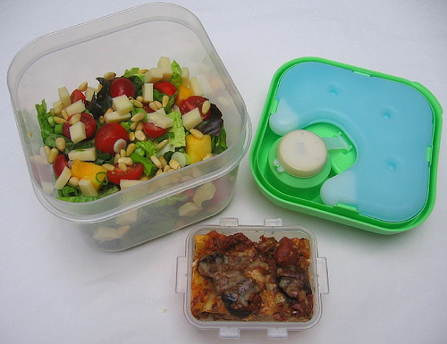 Fit & Fresh salad container lunch (exploded)