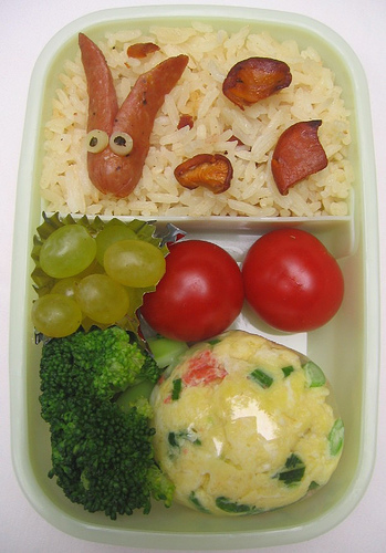 Sausage rabbit lunch ãŠå¼å½“