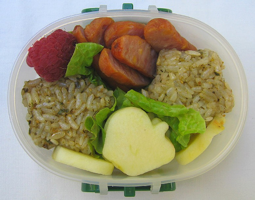 Pesto rice lunch for toddler ãŠå¼å½“
