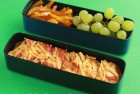 His & her pasta frittata bento lunches
