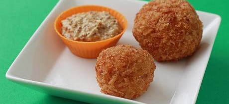 Curried turkey croquettes